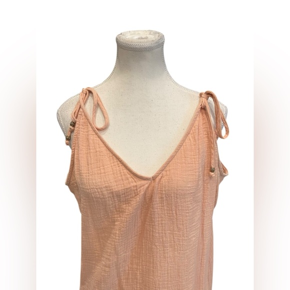 BIRD & KNOLL - Boho Guaze Cotton beach Dress Size:XL - Picture 2 of 10